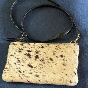 Primecut cowhide crossbody small pouch